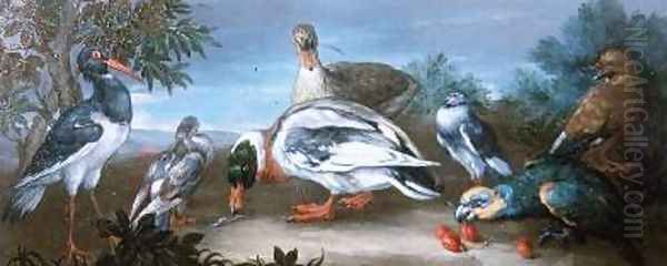 A Landscape with Parrots Ducks and Pigeons - view 1