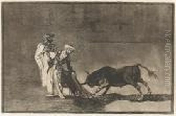 El Animoso Moro Gazul, Pl. 5; Los Moros Hacen Otro Capeo, Pl. 6, From Tauromaquia - view 1