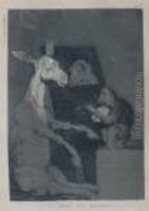 Caprichos: Plate 7, Ni Asi La Distinque by Francisco Goya Fuendetodos