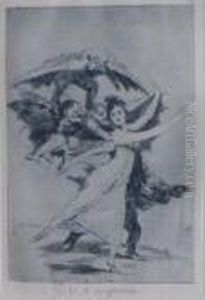 Caprichos: Plate 72, No Te Escaparas by Francisco Goya Fuendetodos