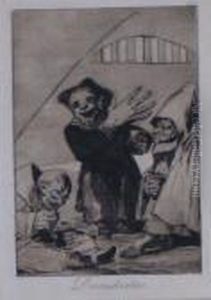 Caprichos: Plate 49, Duendecitos by Francisco Goya Fuendetodos