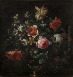 Flowers and Fruit by Jean-Baptiste Monnoyer