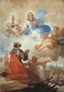 The Appearance Of The Virgen Del Pilar To Saint James