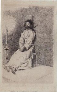 Garroted Man by Francisco Goya Fuendetodos