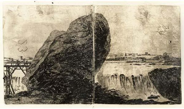 Landscape With Waterfall - view 1