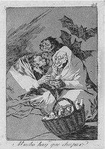 Mucho Hay Que Chupar; And Ya Es Hora (delteil 82, Harris 80; And D.117, H.115) by Francisco Goya Fuendetodos
