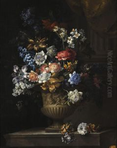 Flowers in a Vase by Jean-Baptiste Monnoyer