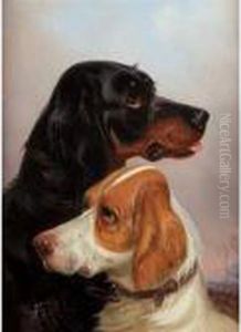 Setters In A Landscape by Colin Graeme Roe