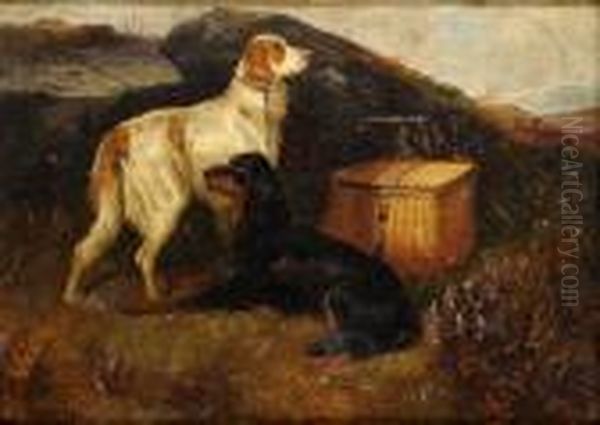 Spaniels With A Creel - view 1