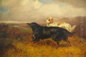 Setters On A Moor
Bears Indistinct Initials 
G.a.