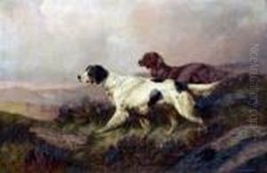 Setters At Work, On The Moors by Colin Graeme Roe