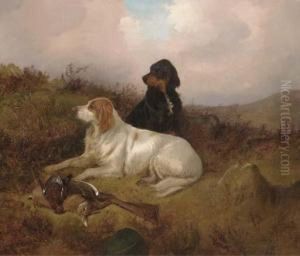 Setters Guarding The Bag by Colin Graeme Roe
