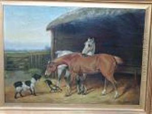 A Farmyard Encounter by Colin Graeme Roe