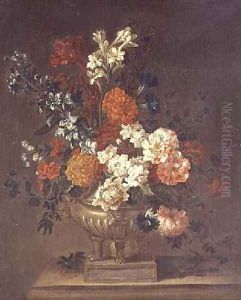 Still life mixed flowers by Jean-Baptiste Monnoyer