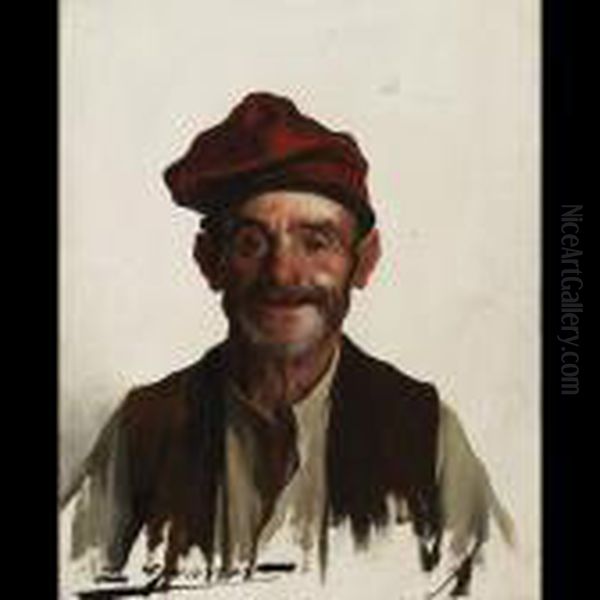 Happy Peasant Wearing Toque - view 1
