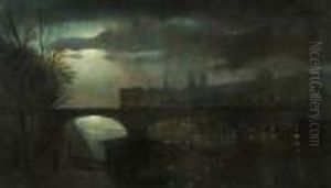 Vista Nocturna De Paris by Luis Graner Arrufi