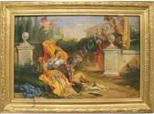 Rinaldo And Armida In Her Garden by Luis Graner Arrufi