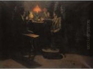 La Partida De Cartas (the Card Players) by Luis Graner Arrufi