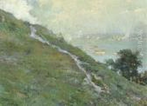 View Of A Harbor From A Hilltop - view 1