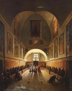 The Choir Of The Capuchin Church In Rome