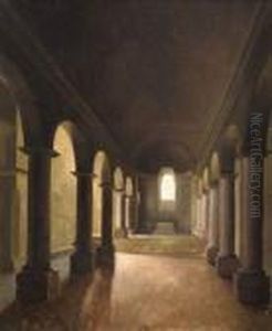 Interieur D'eglise. by Francois-Marius Granet