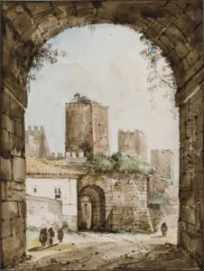 Vue Prise Depuis La Porte Saint-laurent A Rome thumbnail