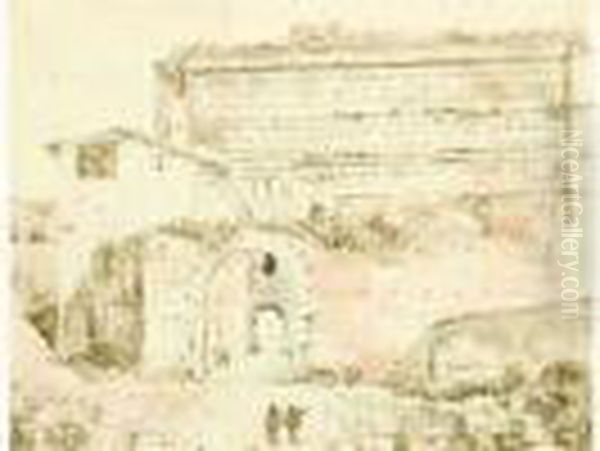 Vue De La Porte Majeure A Rome - view 1