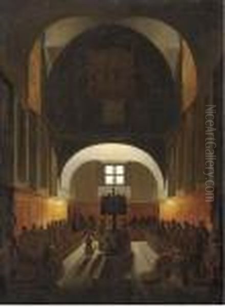 Interior Of The Choir In The Capuchin Church In Piazza Barberini, Rome - view 1