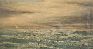 A Choppy Day in the Channel by Henry Moore