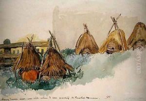 Bee Hives 1856 by Henry Moore