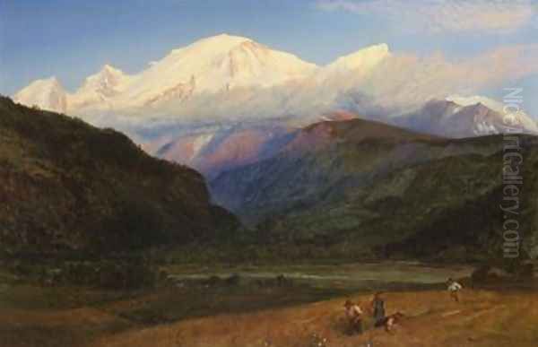 Mont Blanc from Servoz 1856 - view 1