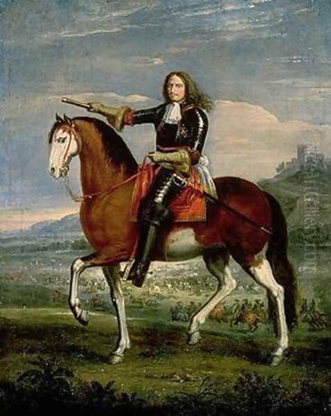 Equestrian Portrait of Henri de la Tour dAuvergne 1611-75 Marshal Turenne - view 1