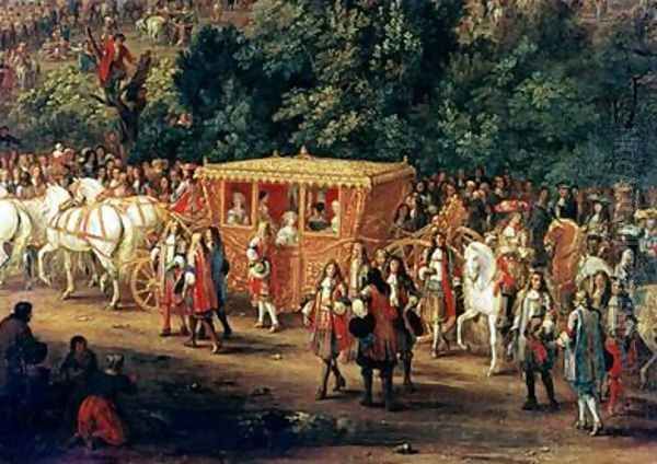 The Entry of Louis XIV 1638-1715 and Maria Theresa 1638-83 into Arras 30th July 1667 - view 1