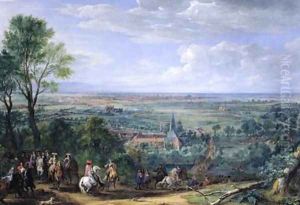 Louis XIV 1638-1715 at the Siege of Lille facing the Priory of Fives August 1667