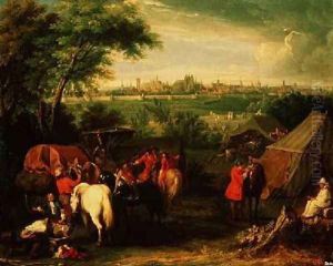 The Siege of Tournai by Louis XIV by Adam Frans van der Meulen