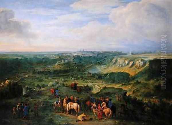 View of the city of Luxembourg from near the Mansfeld Baths 1684 - view 1