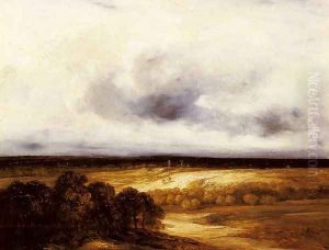 An Extensive Landscape with Windmills by Georges Michel