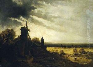 The Mill of Montmartre probably ca 1820 by Georges Michel