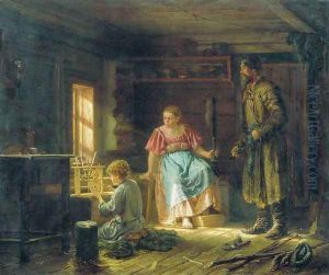 Boy-engineer, 1871 by Vasily Maximov