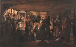 A Sorcerer comes to a peasant wedding, 1875 by Vasily Maximov