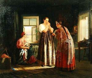 Preparation Before a Party, 1869 by Vasily Maximov