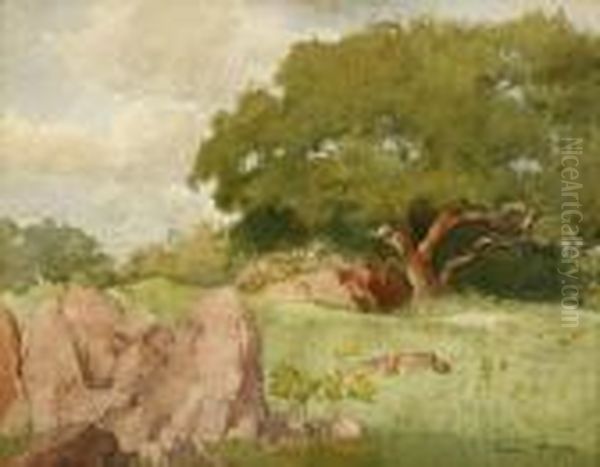 Landscape With Oak Treeo - view 1
