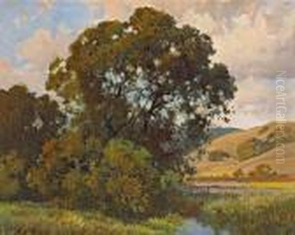 A Quiet Stream Through The Oaks - view 1