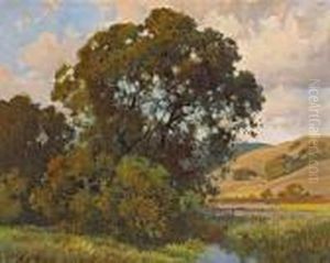 A Quiet Stream Through The Oaks