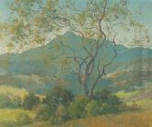A View Of Mt. Tamalpais, Marin County, California by Percy Gray