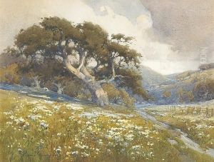Wildflowers Beneath The Oaks, 1915 by Percy Gray