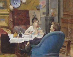 Studio Lunch by Henry Siddons Mowbray