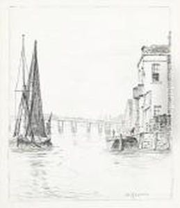 Chelsea Looking Up The River by Walter Greaves