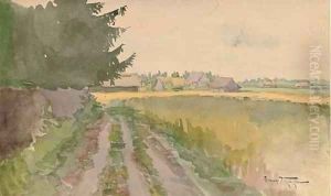 A track to the farmstead by Aleksandr Vladimirovich Makovsky