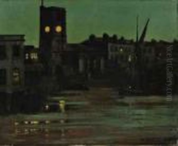 Clock Tower At Dusk, Chelsea Reach - view 1